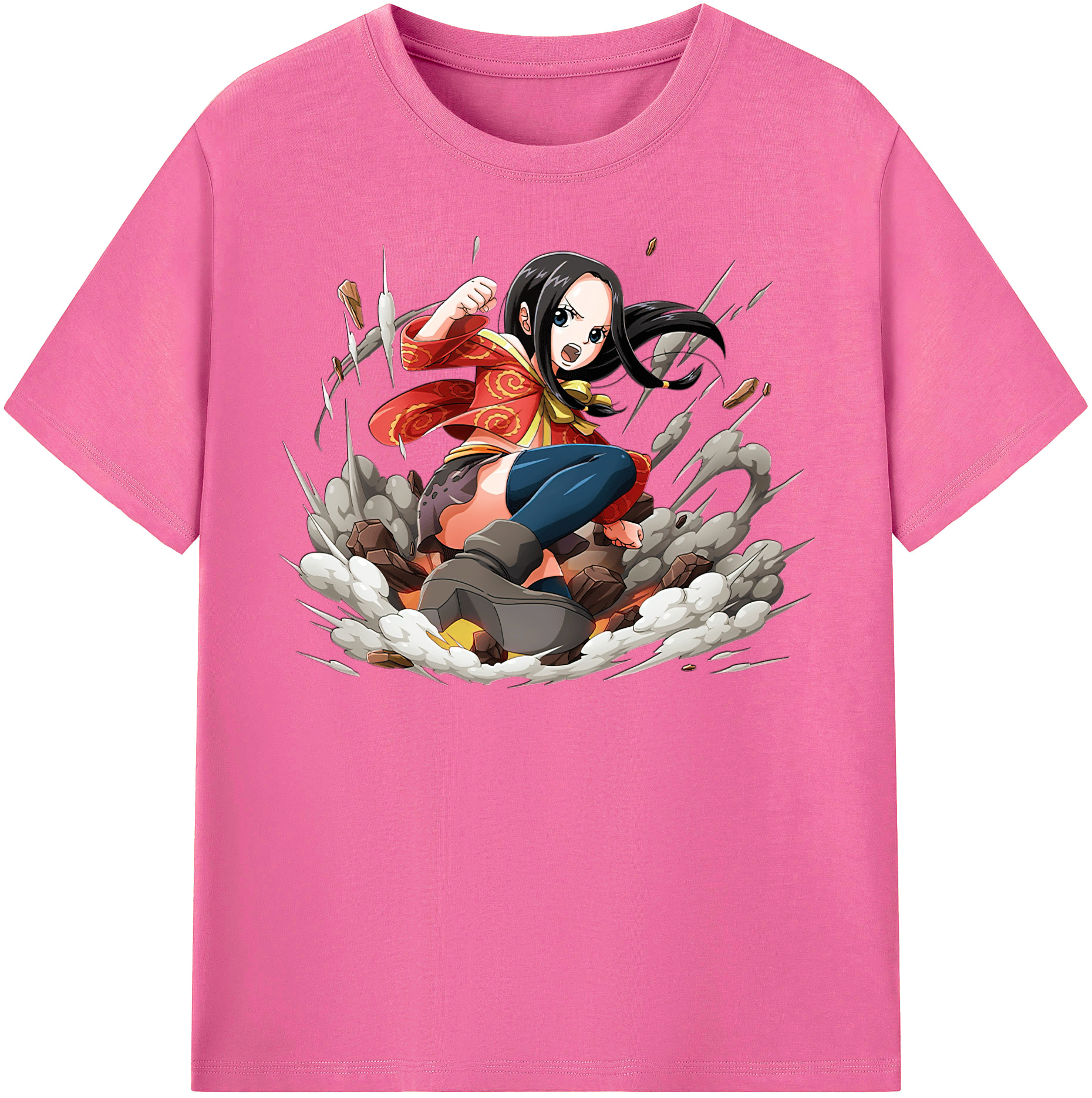 ワンピース ボア・ハンコック ONE PIECE Boa·Hancock レディースカジュアルプリントTシャツ（綿100％）